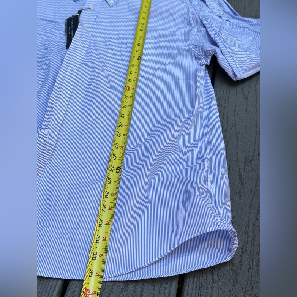 Tommy Hilfiger Light Blue Button Down Long Sleeve Oxford Dress Shirt Mens 16.5 - Picture 4 of 7